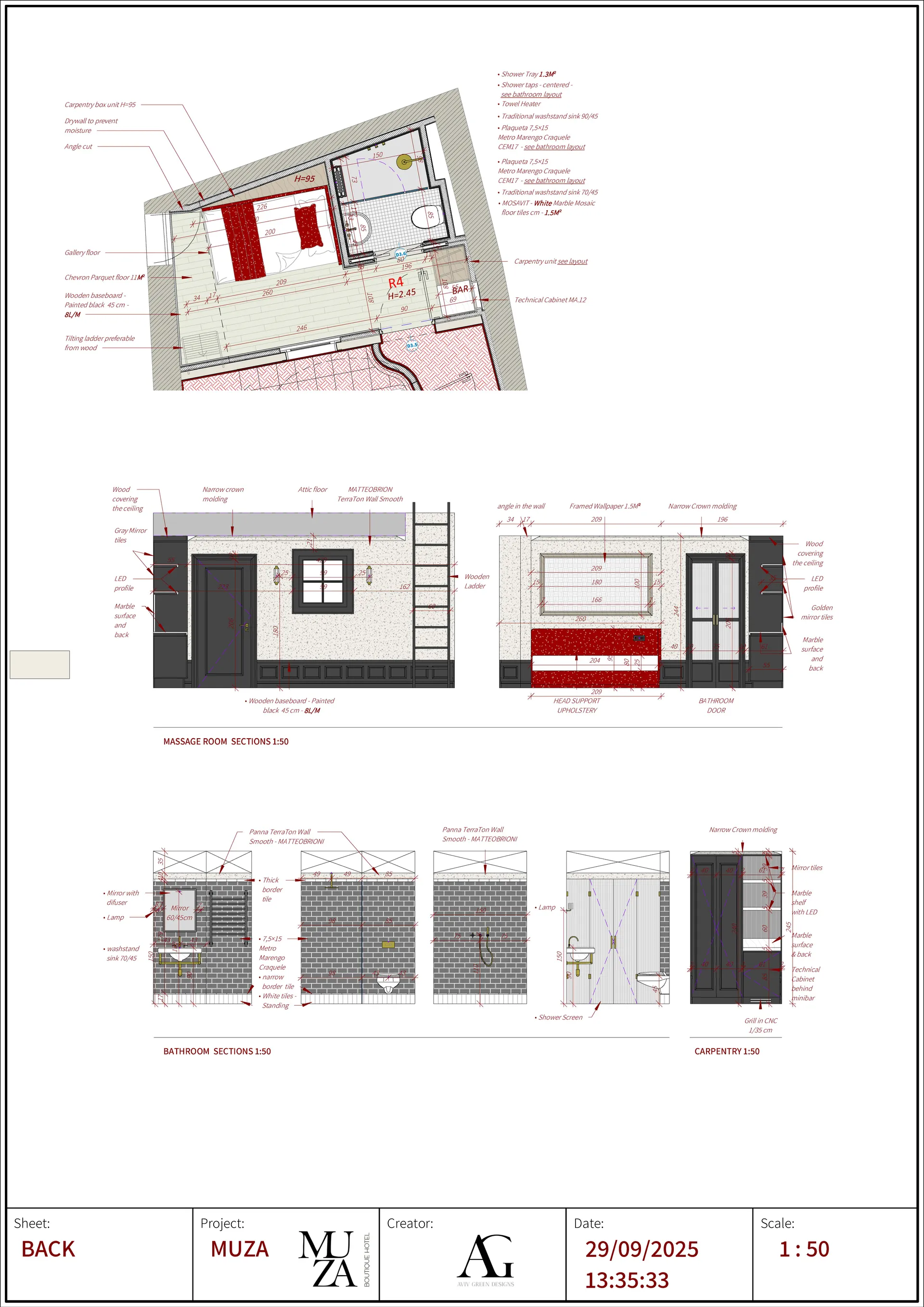 Muza Boutique hotel, Porto, Portugal — ARCHITECTURAL PLANNING (47)
